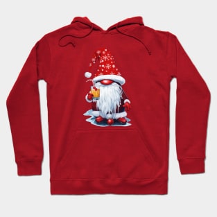 Nordic Gnome Holding A Candy Cane Highball Cocktail Hoodie